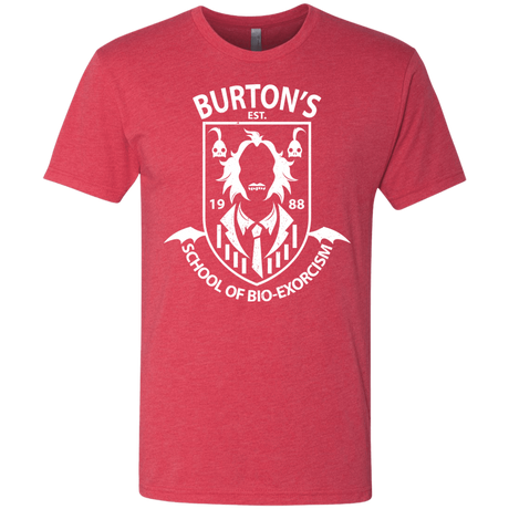 T-Shirts Vintage Red / Small Burtons School of Bio Exorcism Men's Triblend T-Shirt