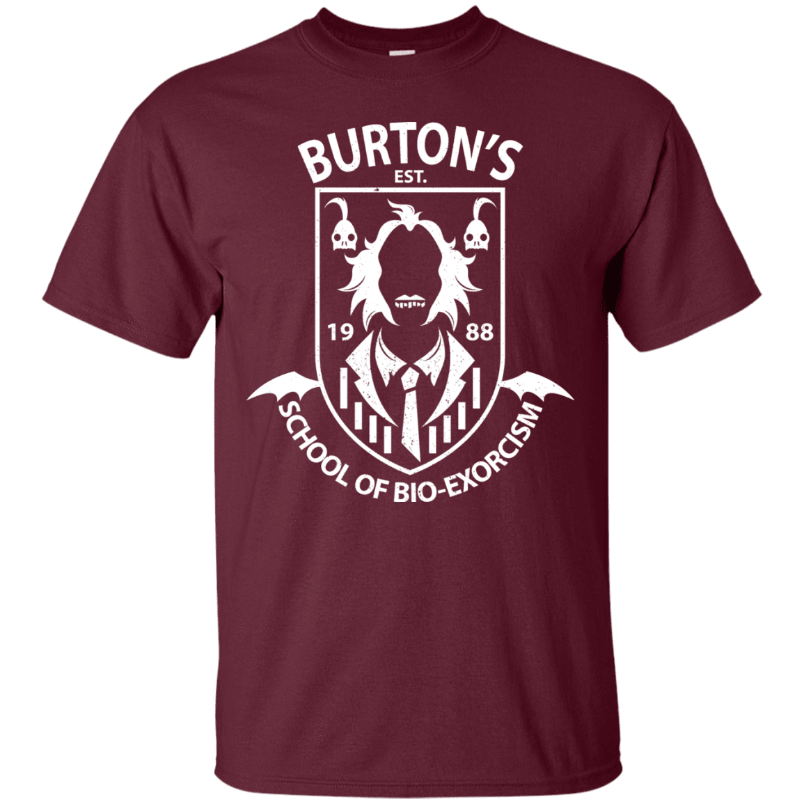 T-Shirts Maroon / Small Burtons School of Bio Exorcism T-Shirt
