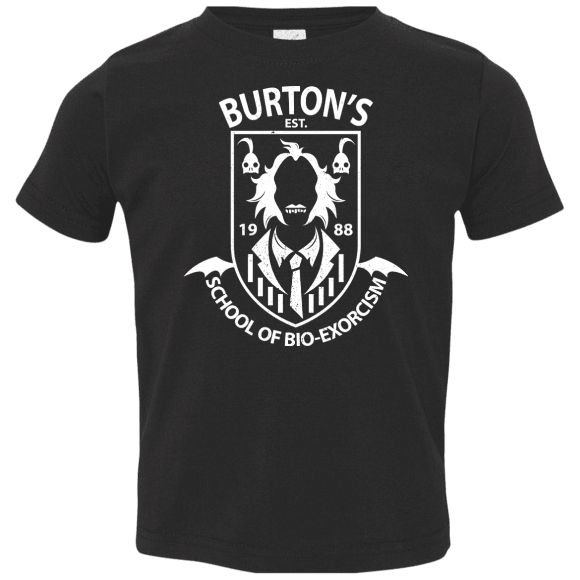 T-Shirts Black / 2T Burtons School of Bio Exorcism Toddler Premium T-Shirt