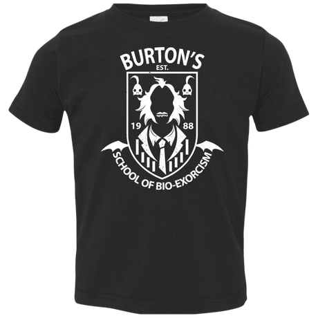 T-Shirts Black / 2T Burtons School of Bio Exorcism Toddler Premium T-Shirt