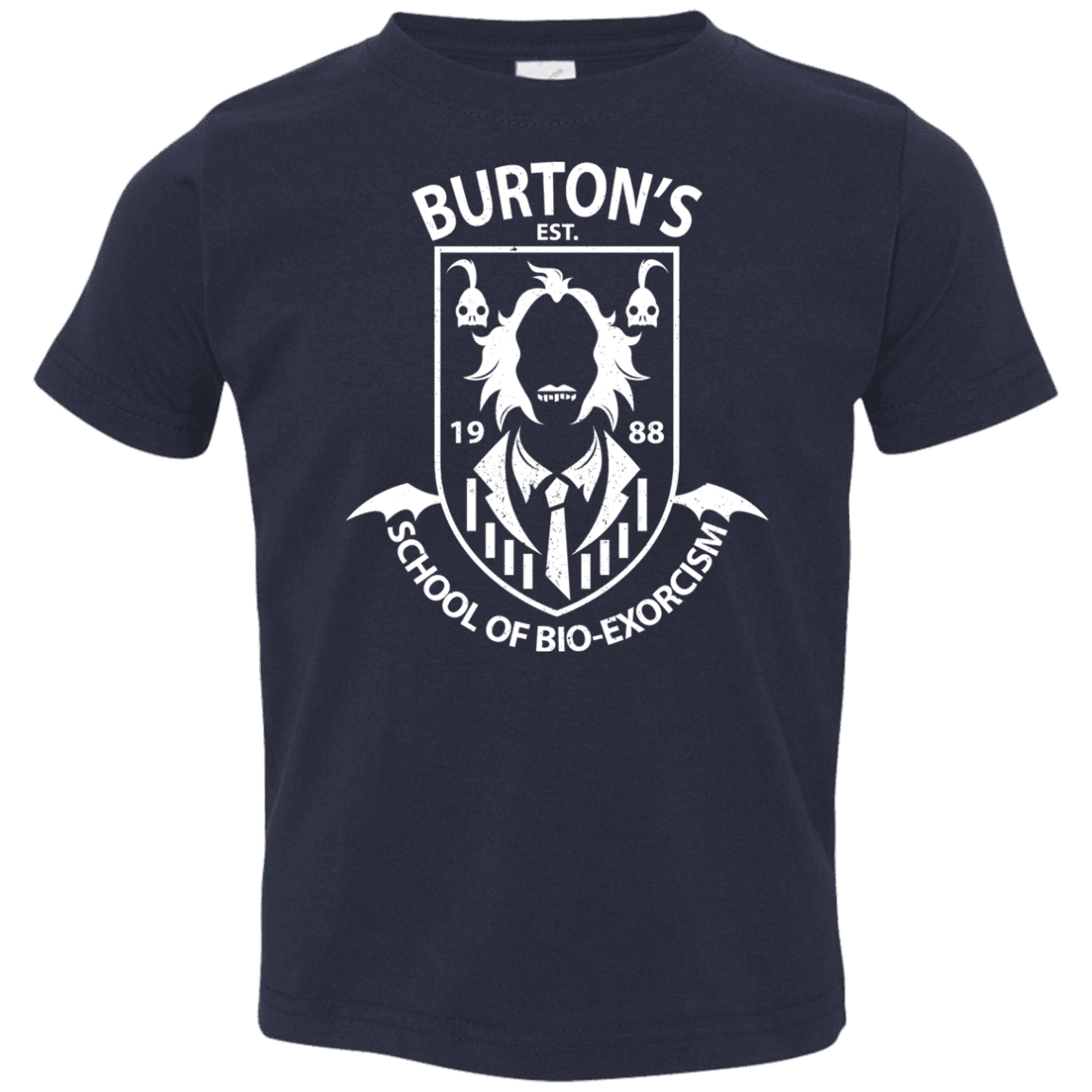 T-Shirts Navy / 2T Burtons School of Bio Exorcism Toddler Premium T-Shirt