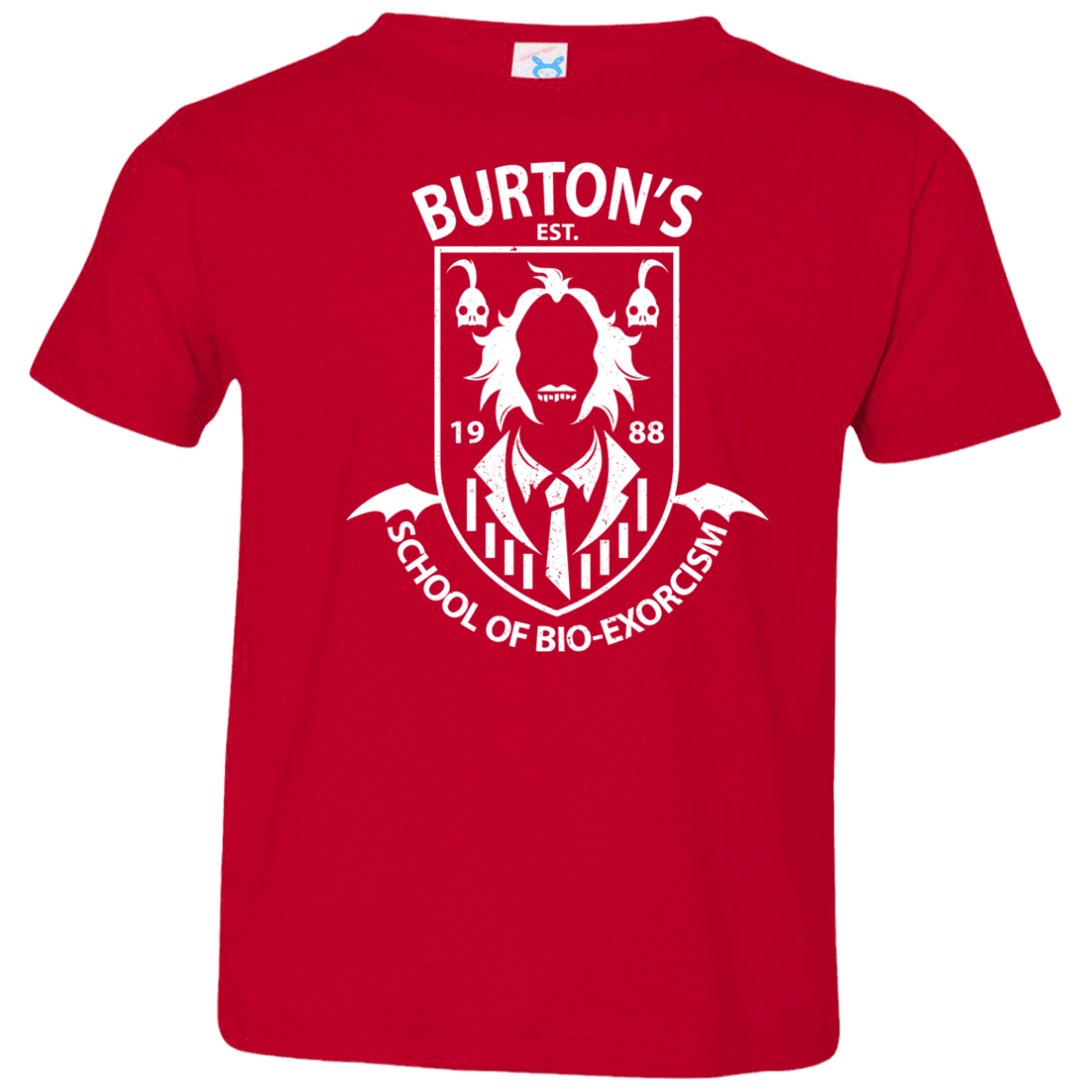 T-Shirts Red / 2T Burtons School of Bio Exorcism Toddler Premium T-Shirt