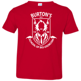 T-Shirts Red / 2T Burtons School of Bio Exorcism Toddler Premium T-Shirt