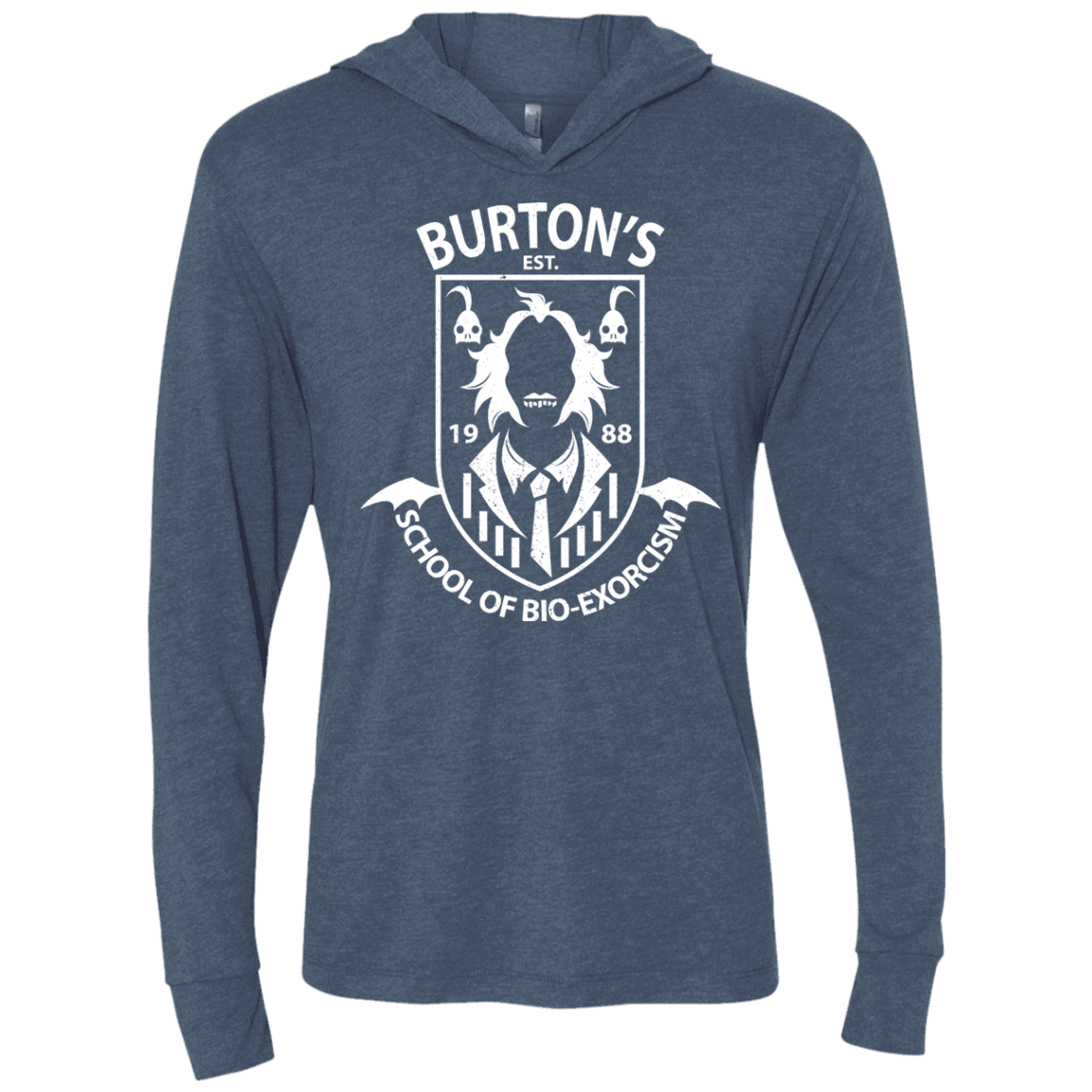 T-Shirts Indigo / X-Small Burtons School of Bio Exorcism Triblend Long Sleeve Hoodie Tee