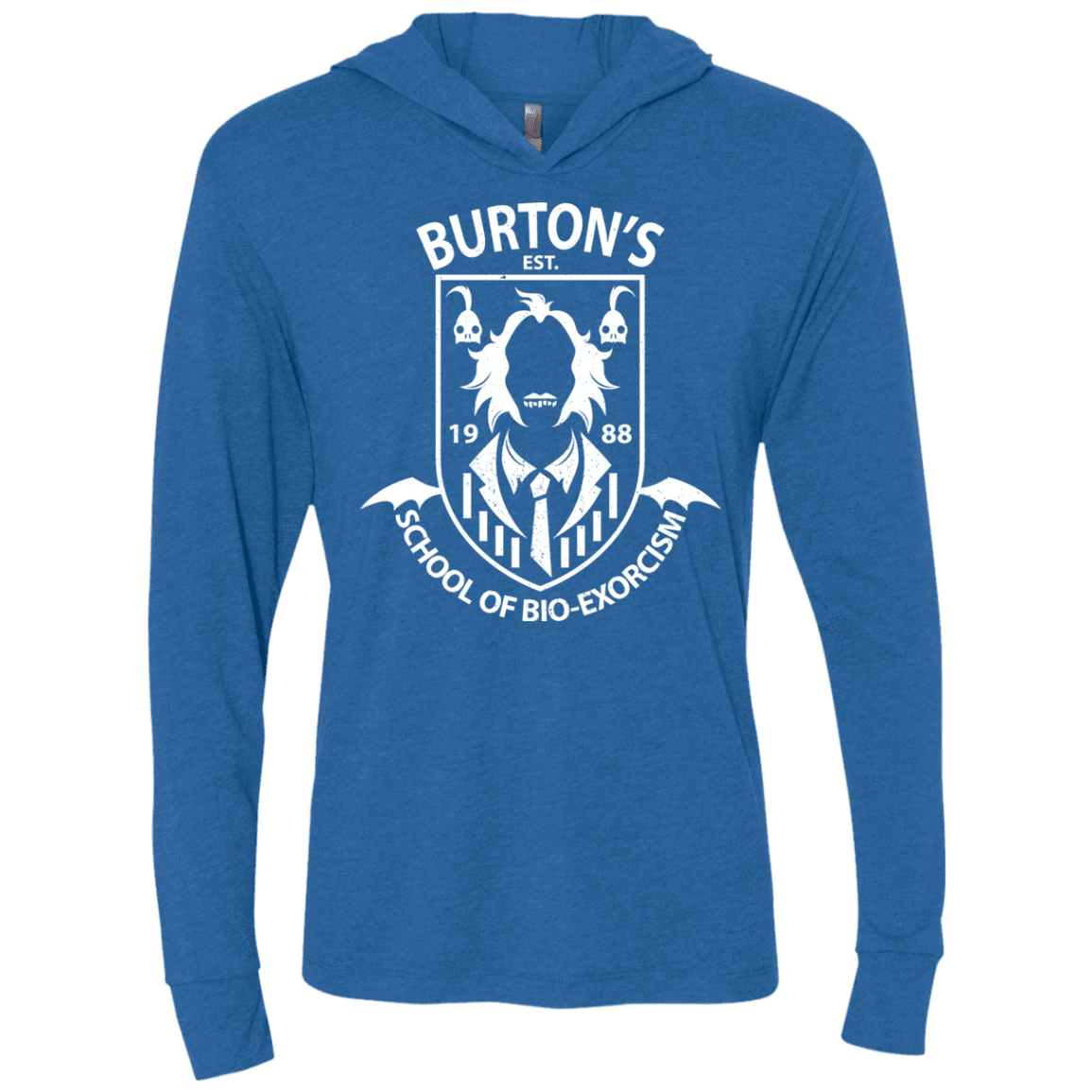 T-Shirts Vintage Royal / X-Small Burtons School of Bio Exorcism Triblend Long Sleeve Hoodie Tee