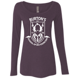 T-Shirts Vintage Purple / Small Burtons School of Bio Exorcism Women's Triblend Long Sleeve Shirt