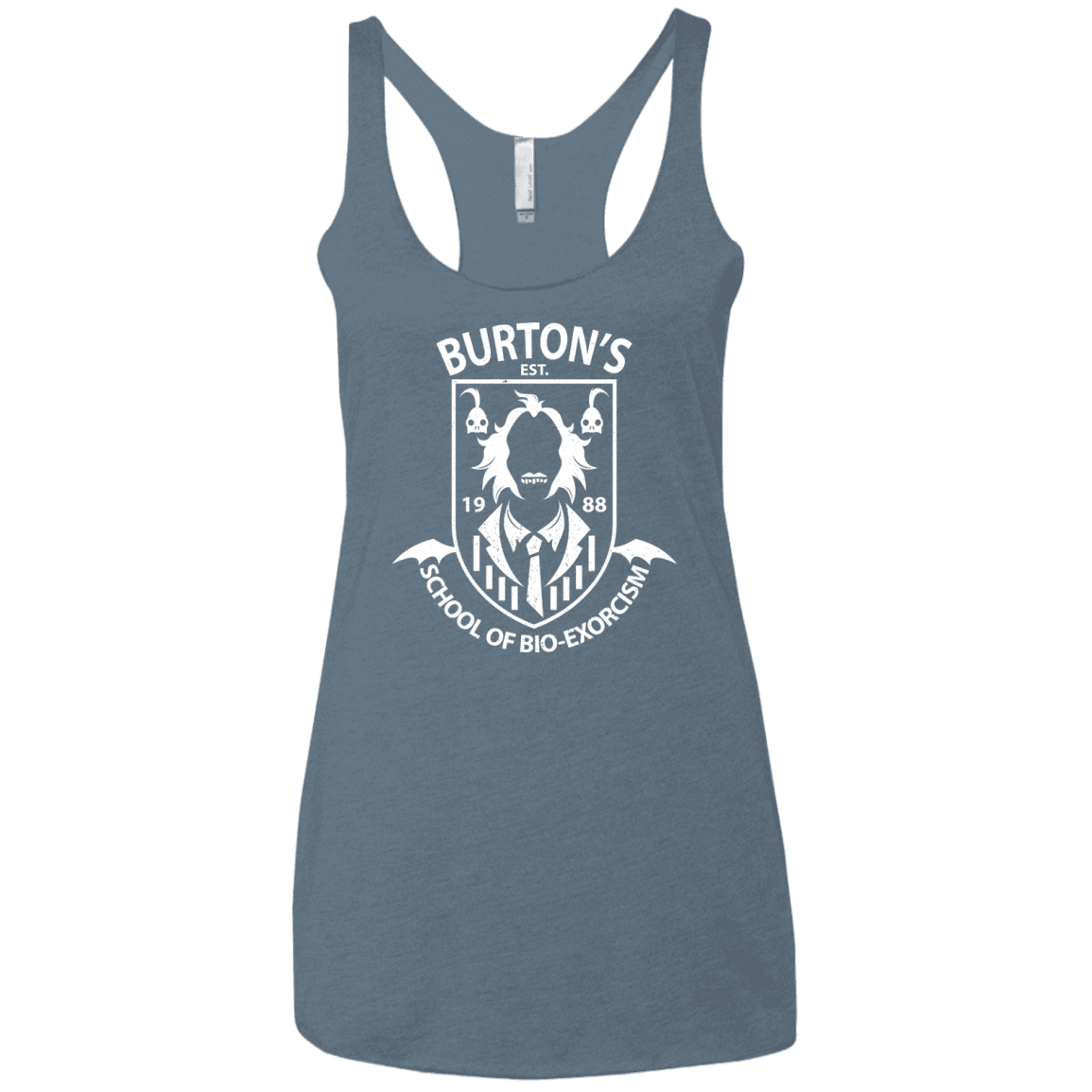 T-Shirts Indigo / X-Small Burtons School of Bio Exorcism Women's Triblend Racerback Tank