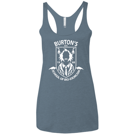 T-Shirts Indigo / X-Small Burtons School of Bio Exorcism Women's Triblend Racerback Tank