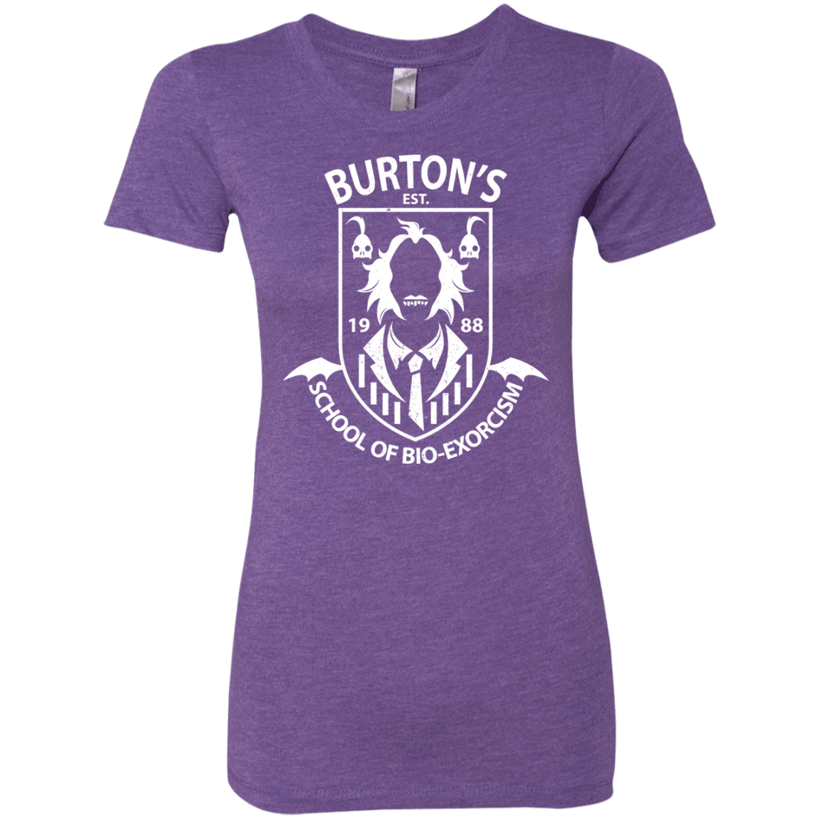 T-Shirts Purple Rush / Small Burtons School of Bio Exorcism Women's Triblend T-Shirt