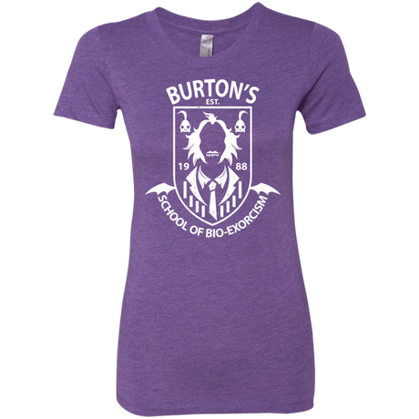 T-Shirts Purple Rush / Small Burtons School of Bio Exorcism Women's Triblend T-Shirt