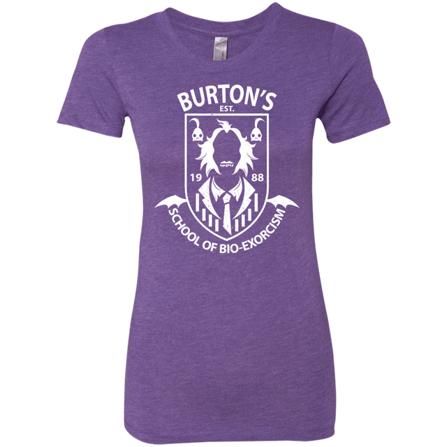 T-Shirts Purple Rush / Small Burtons School of Bio Exorcism Women's Triblend T-Shirt