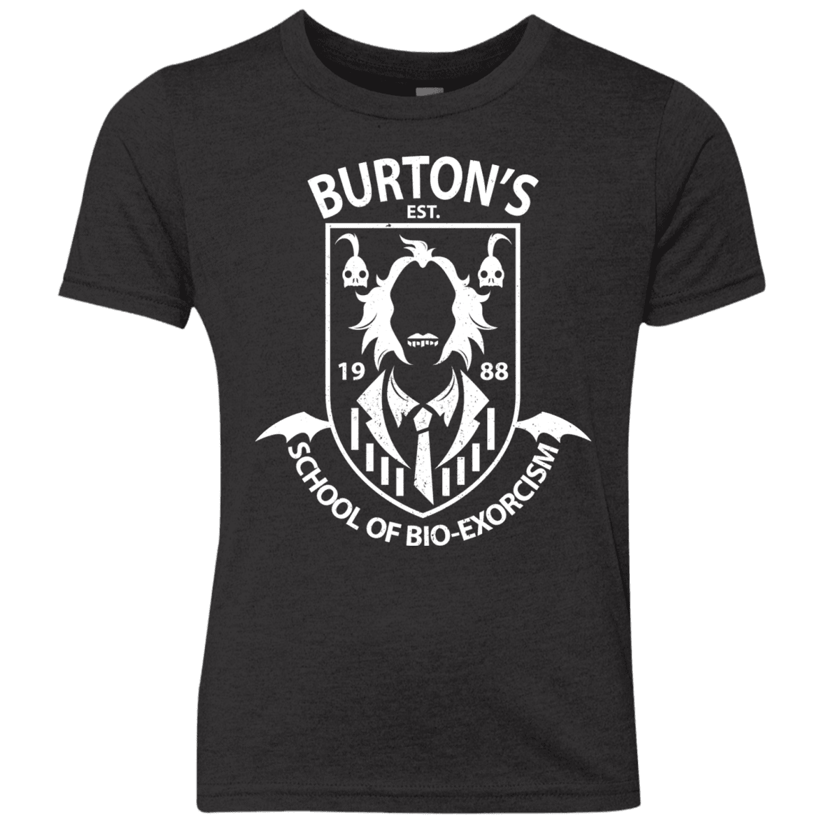 T-Shirts Vintage Black / YXS Burtons School of Bio Exorcism Youth Triblend T-Shirt