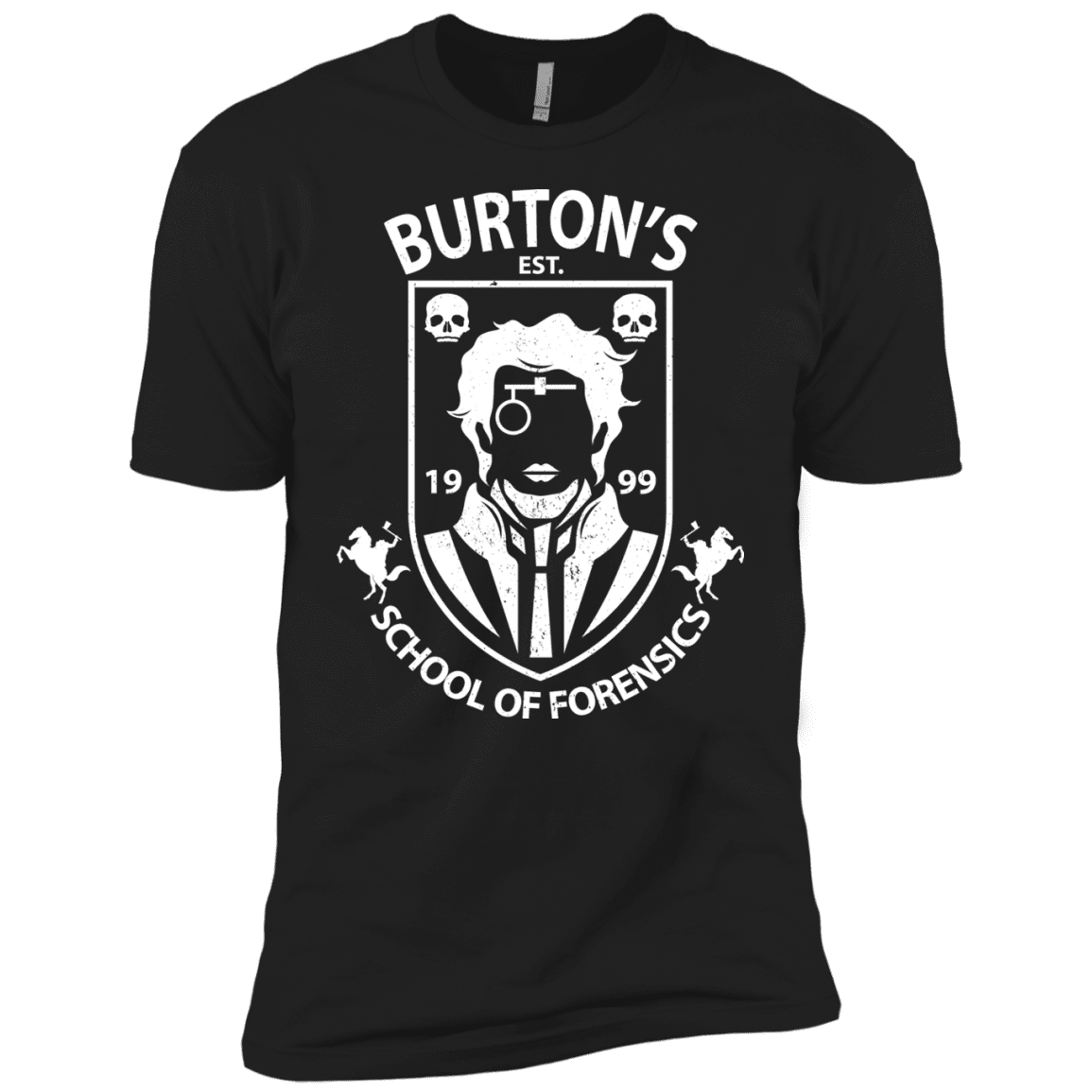 T-Shirts Black / YXS Burtons School of Forensics Boys Premium T-Shirt
