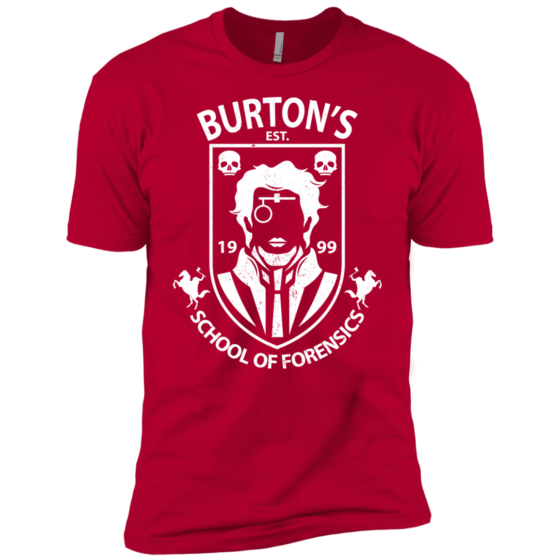 T-Shirts Red / YXS Burtons School of Forensics Boys Premium T-Shirt