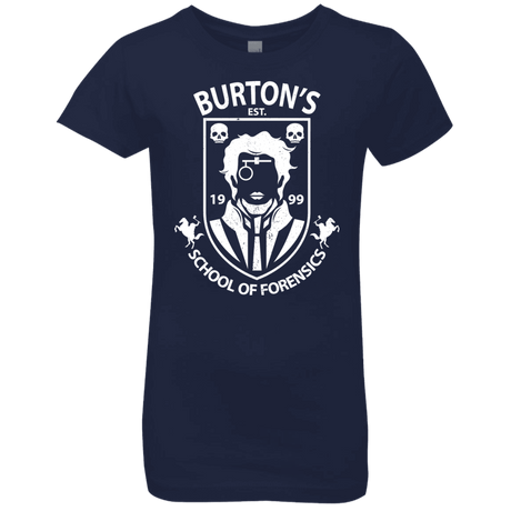 T-Shirts Midnight Navy / YXS Burtons School of Forensics Girls Premium T-Shirt