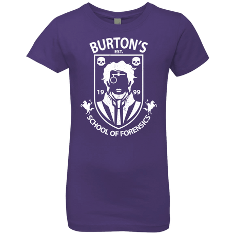 T-Shirts Purple Rush / YXS Burtons School of Forensics Girls Premium T-Shirt