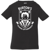 T-Shirts Black / 6 Months Burtons School of Forensics Infant Premium T-Shirt