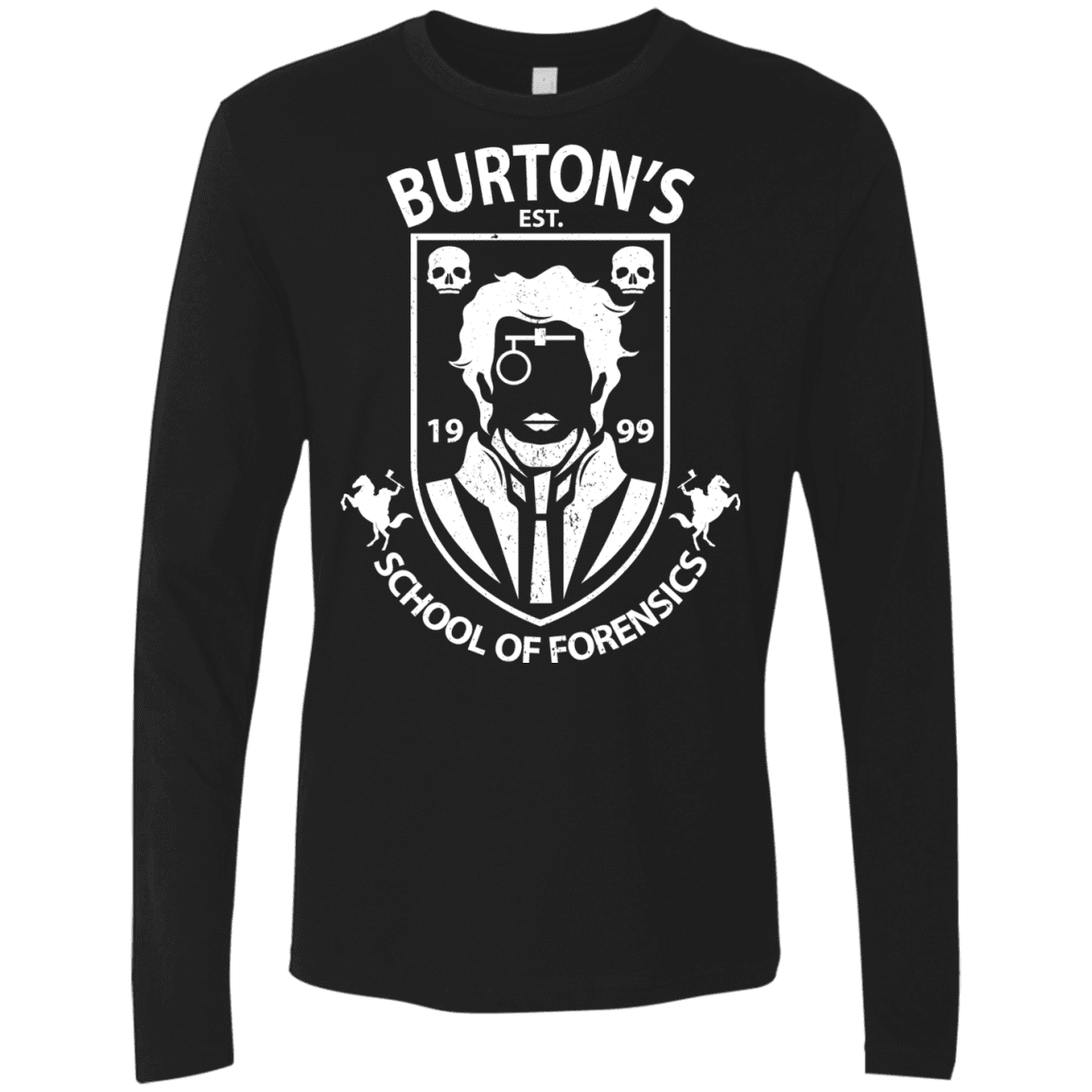 T-Shirts Black / Small Burtons School of Forensics Men's Premium Long Sleeve