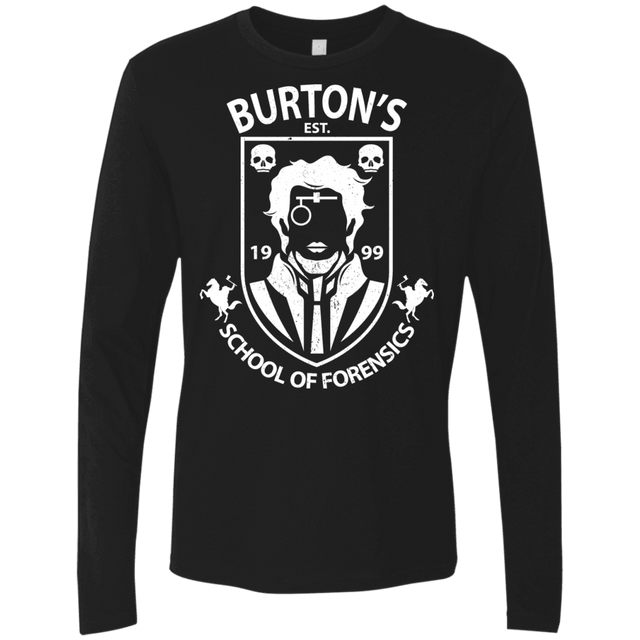 T-Shirts Black / Small Burtons School of Forensics Men's Premium Long Sleeve