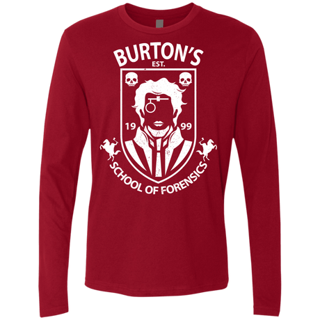 T-Shirts Cardinal / Small Burtons School of Forensics Men's Premium Long Sleeve