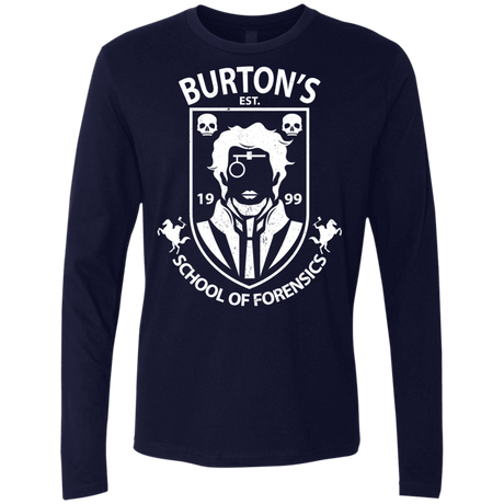 T-Shirts Midnight Navy / Small Burtons School of Forensics Men's Premium Long Sleeve