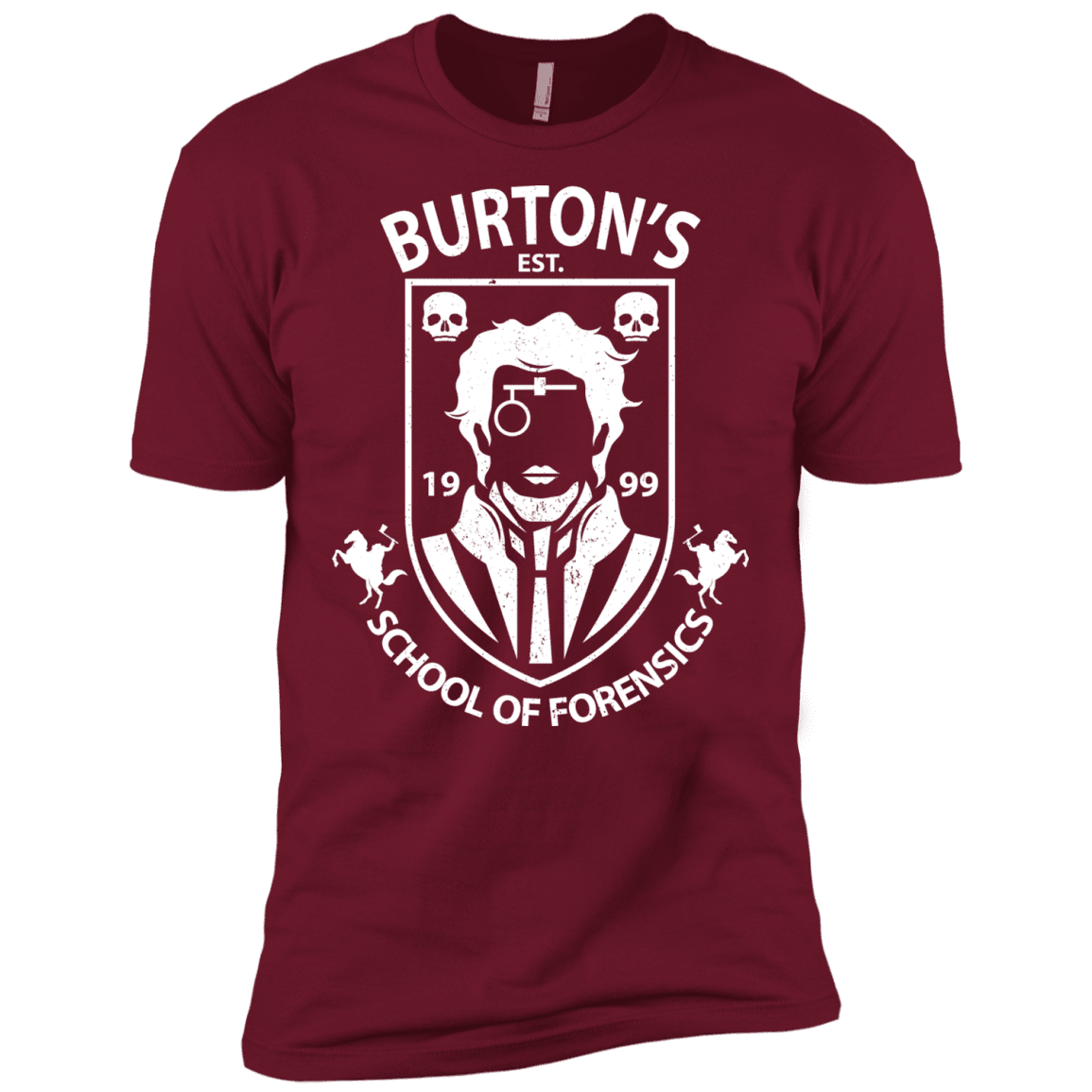 T-Shirts Cardinal / X-Small Burtons School of Forensics Men's Premium T-Shirt