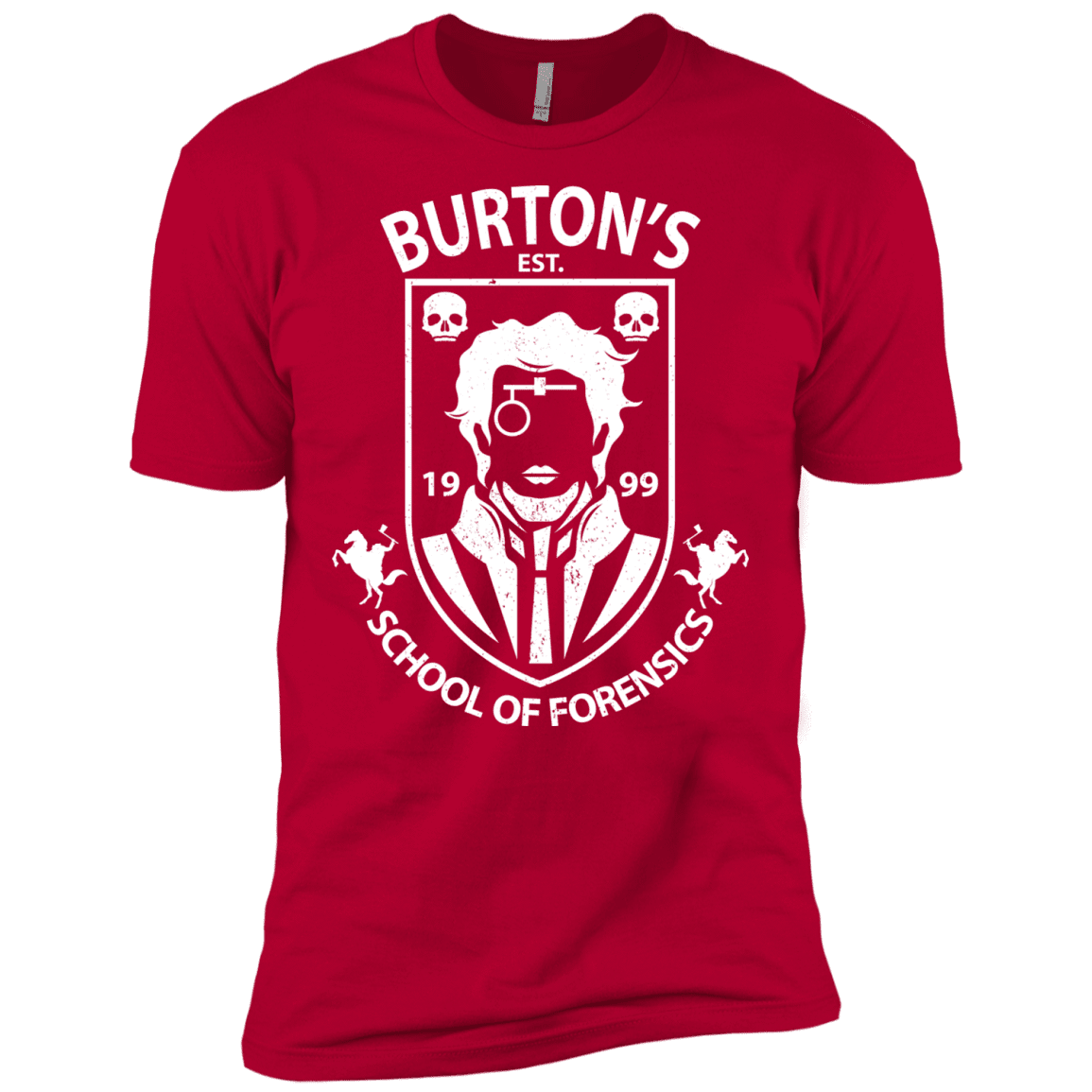 T-Shirts Red / X-Small Burtons School of Forensics Men's Premium T-Shirt