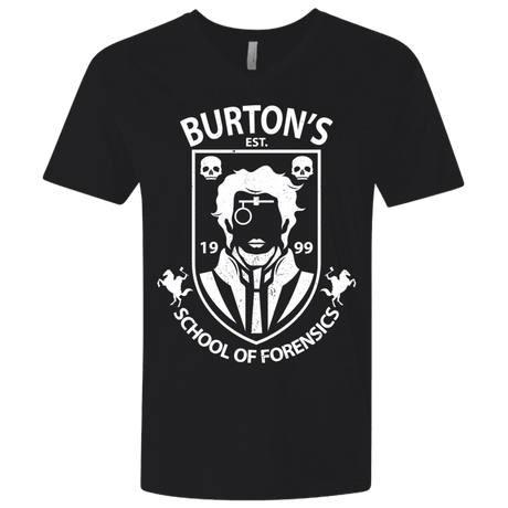 T-Shirts Black / X-Small Burtons School of Forensics Men's Premium V-Neck