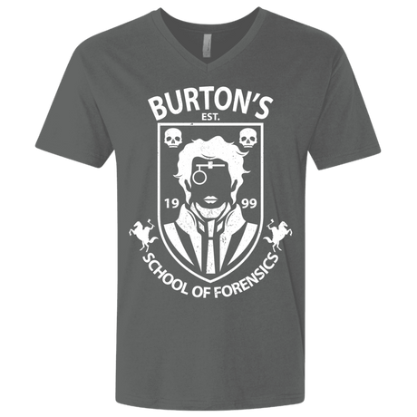 T-Shirts Heavy Metal / X-Small Burtons School of Forensics Men's Premium V-Neck