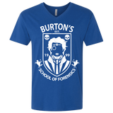 T-Shirts Royal / X-Small Burtons School of Forensics Men's Premium V-Neck