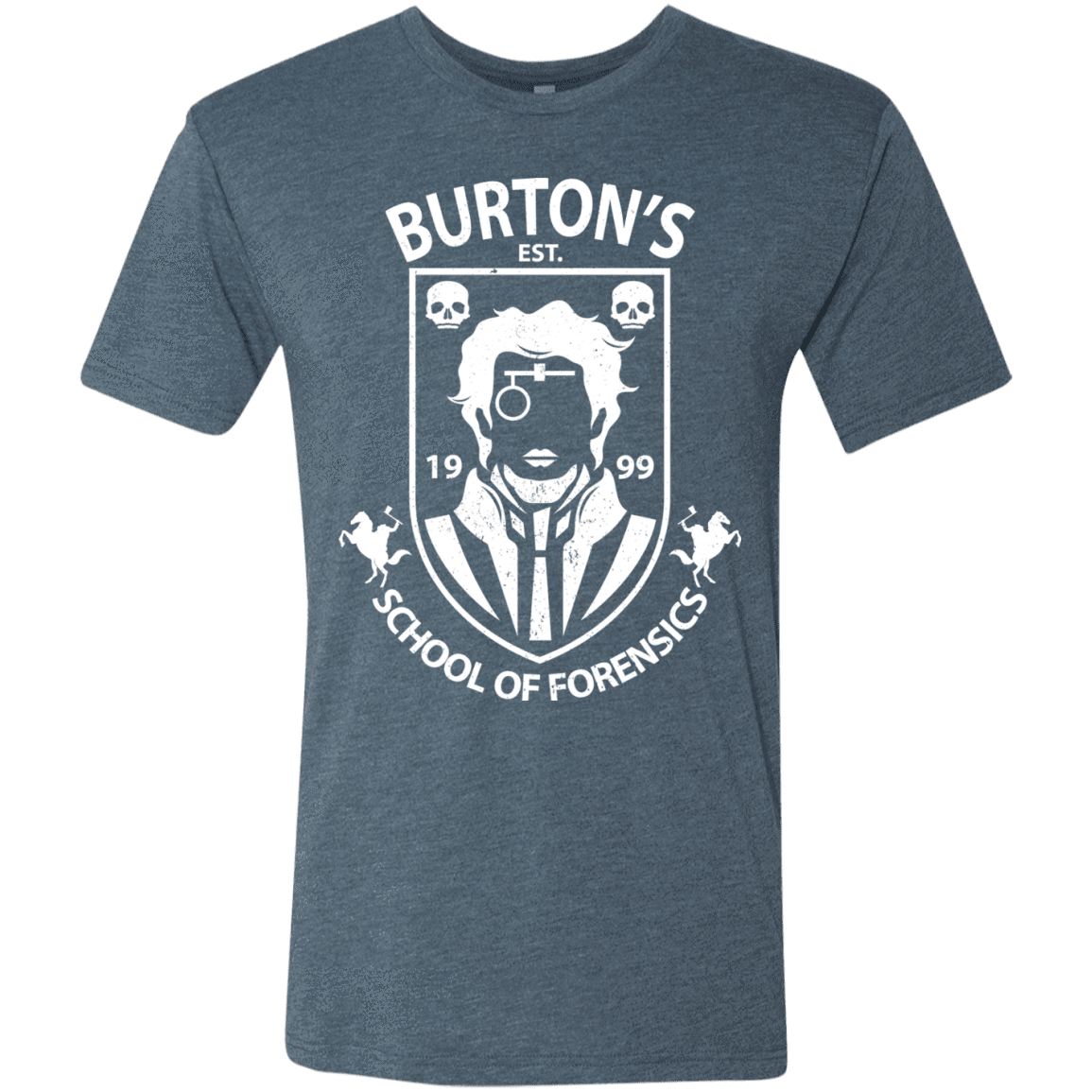 T-Shirts Indigo / Small Burtons School of Forensics Men's Triblend T-Shirt