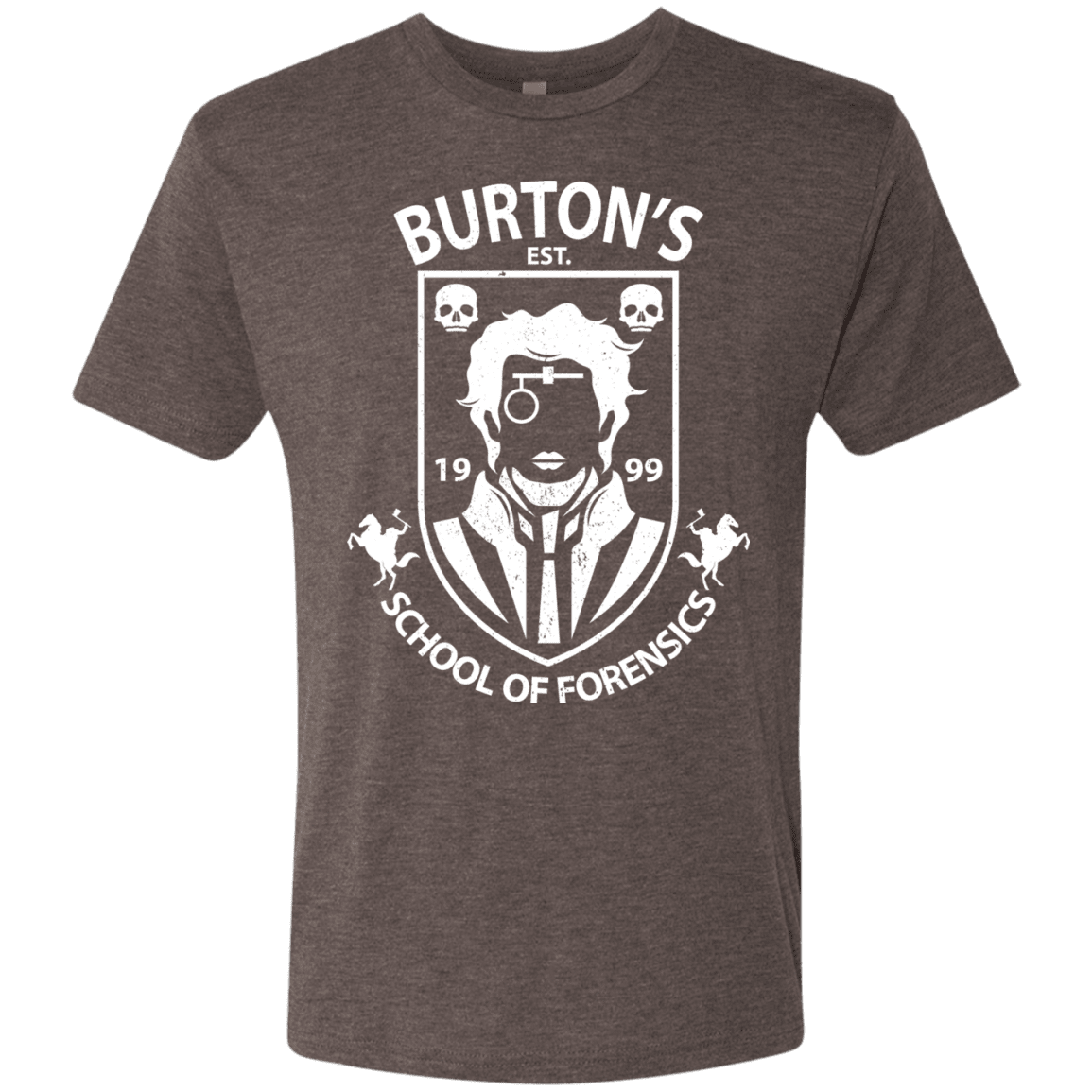 T-Shirts Macchiato / Small Burtons School of Forensics Men's Triblend T-Shirt