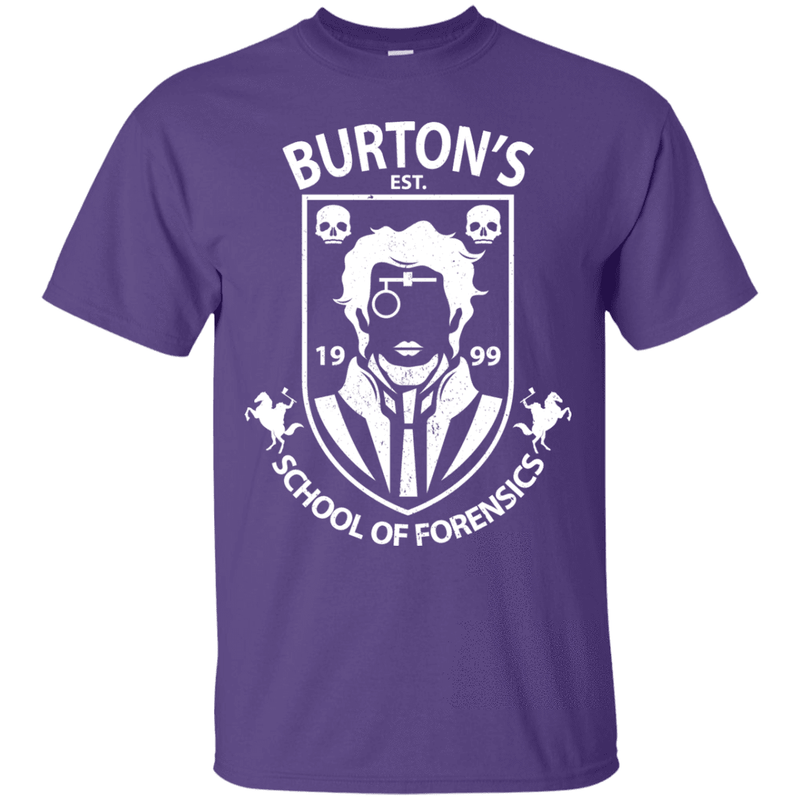 T-Shirts Purple / Small Burtons School of Forensics T-Shirt