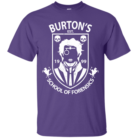 T-Shirts Purple / Small Burtons School of Forensics T-Shirt