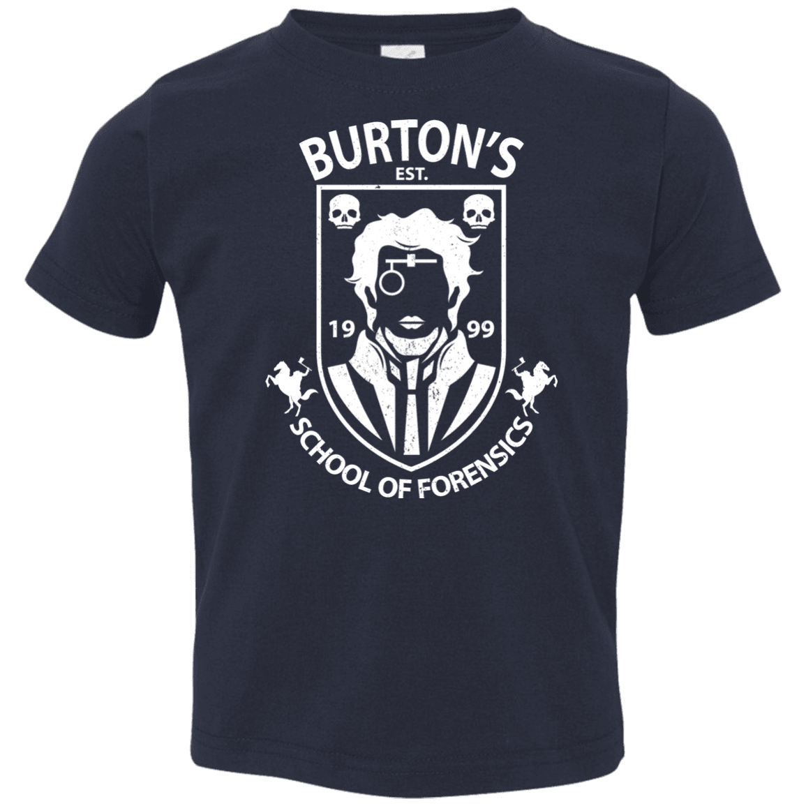 T-Shirts Navy / 2T Burtons School of Forensics Toddler Premium T-Shirt