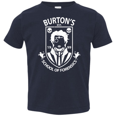 T-Shirts Navy / 2T Burtons School of Forensics Toddler Premium T-Shirt