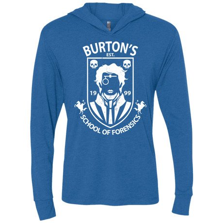 T-Shirts Vintage Royal / X-Small Burtons School of Forensics Triblend Long Sleeve Hoodie Tee