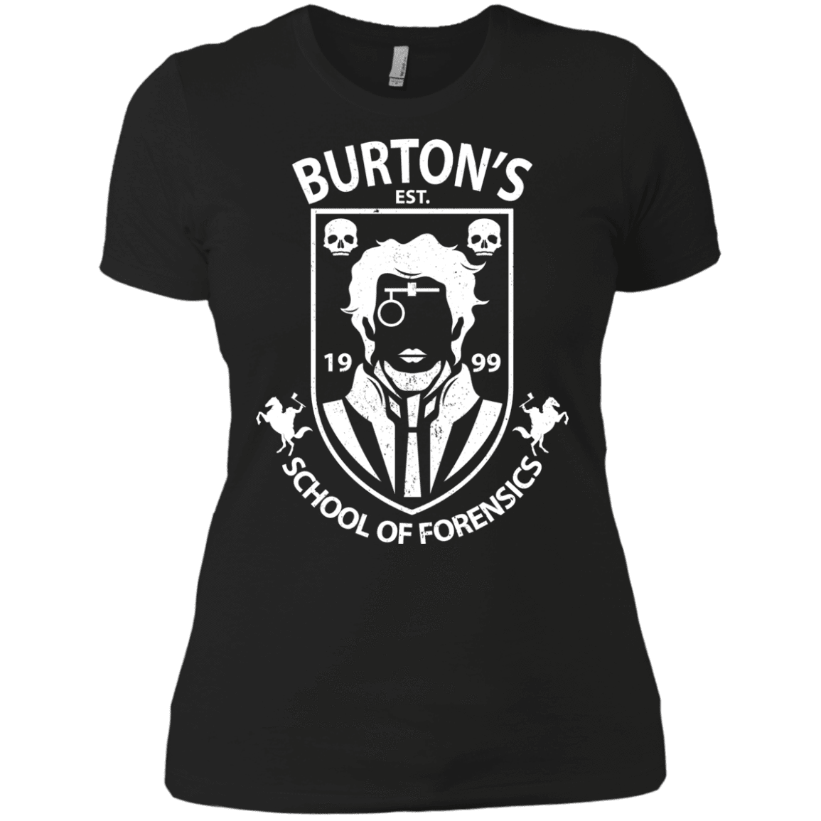 T-Shirts Black / X-Small Burtons School of Forensics Women's Premium T-Shirt