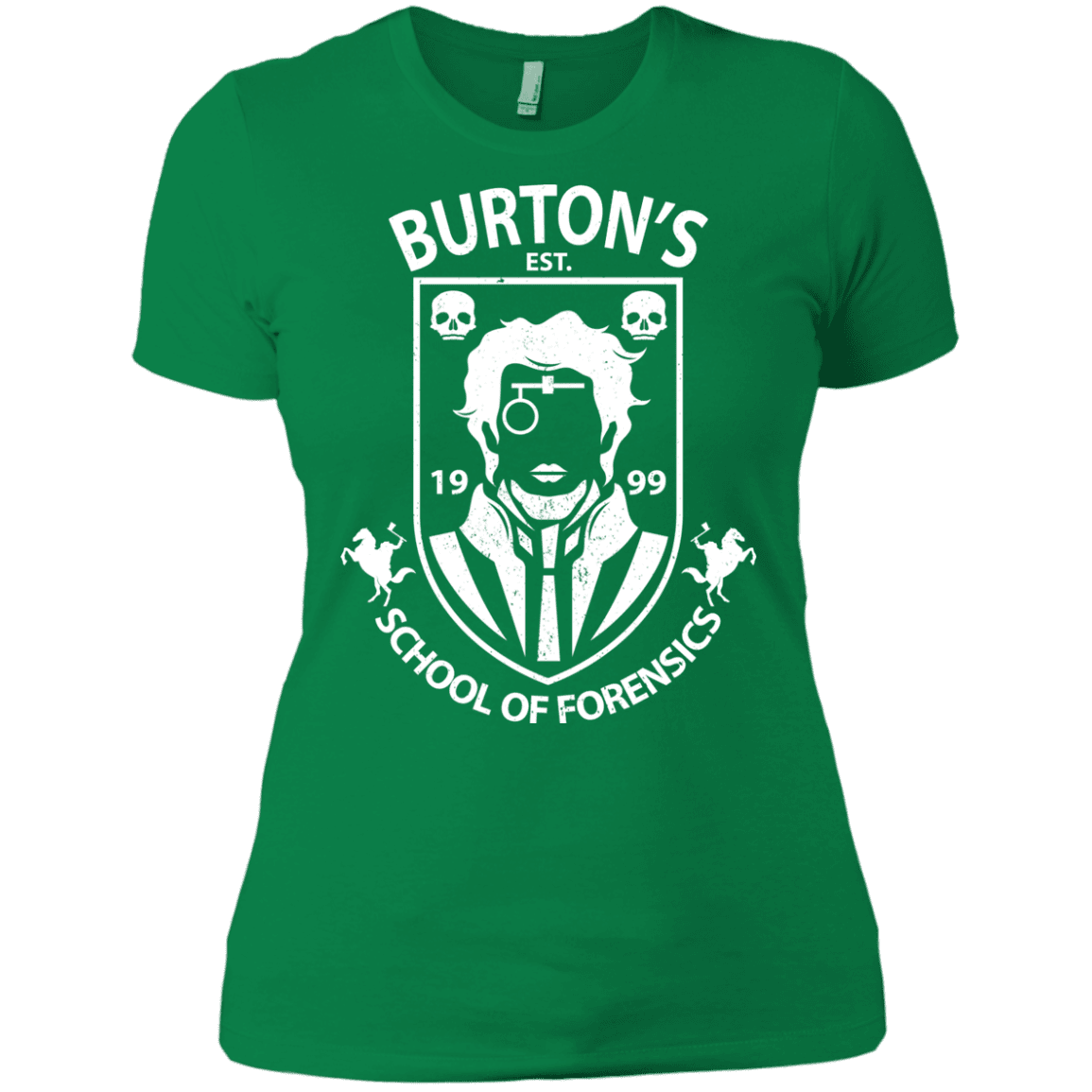 T-Shirts Kelly Green / X-Small Burtons School of Forensics Women's Premium T-Shirt