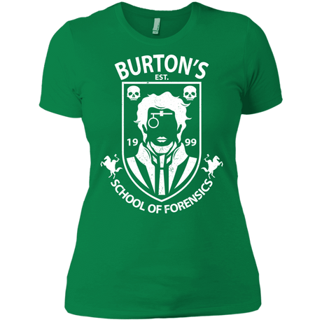 T-Shirts Kelly Green / X-Small Burtons School of Forensics Women's Premium T-Shirt