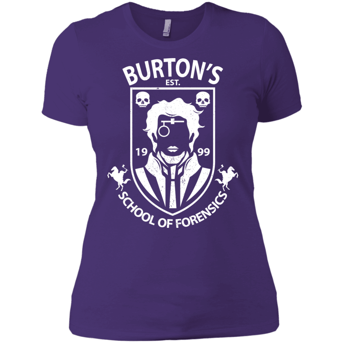 T-Shirts Purple / X-Small Burtons School of Forensics Women's Premium T-Shirt