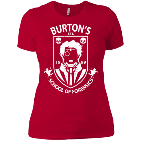 T-Shirts Red / X-Small Burtons School of Forensics Women's Premium T-Shirt