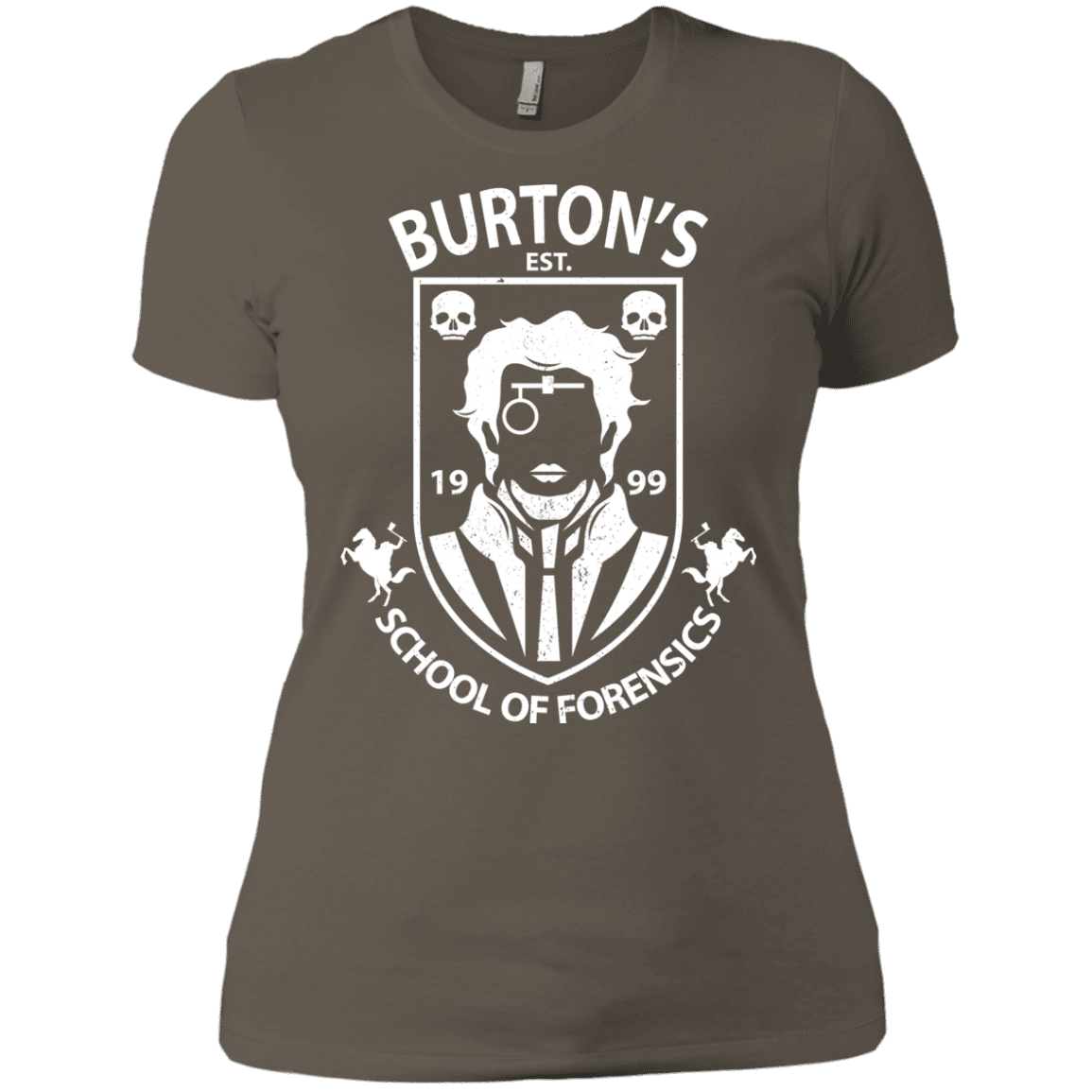 T-Shirts Warm Grey / X-Small Burtons School of Forensics Women's Premium T-Shirt
