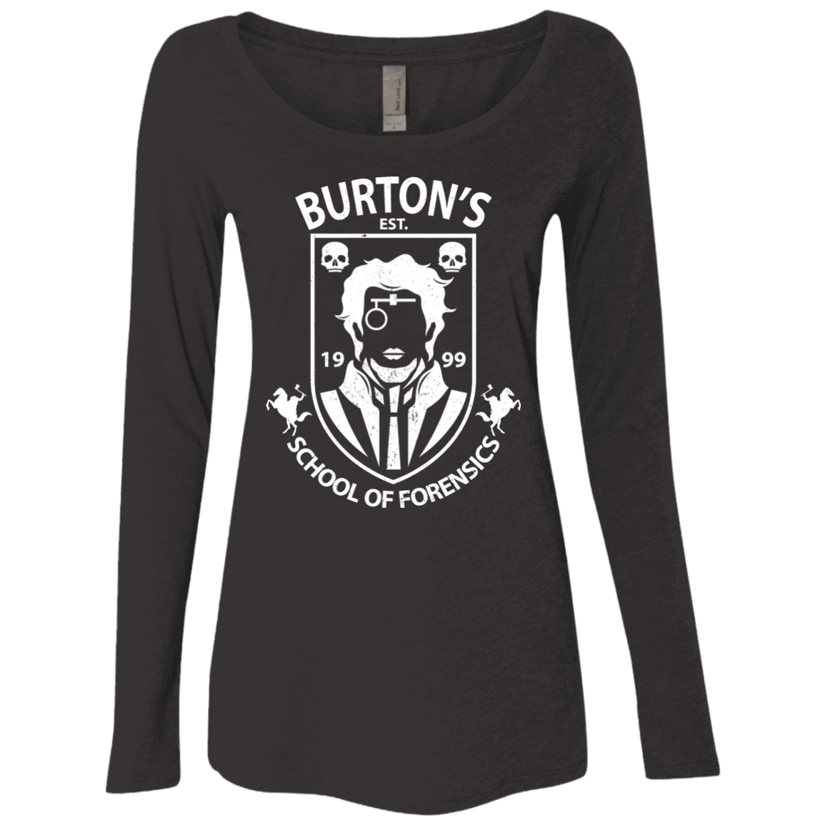 T-Shirts Vintage Black / Small Burtons School of Forensics Women's Triblend Long Sleeve Shirt
