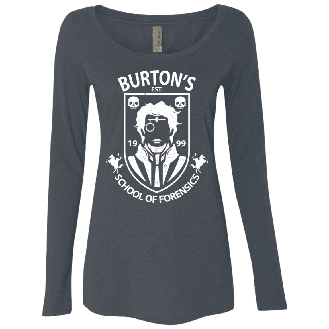 T-Shirts Vintage Navy / Small Burtons School of Forensics Women's Triblend Long Sleeve Shirt
