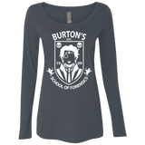 T-Shirts Vintage Navy / Small Burtons School of Forensics Women's Triblend Long Sleeve Shirt