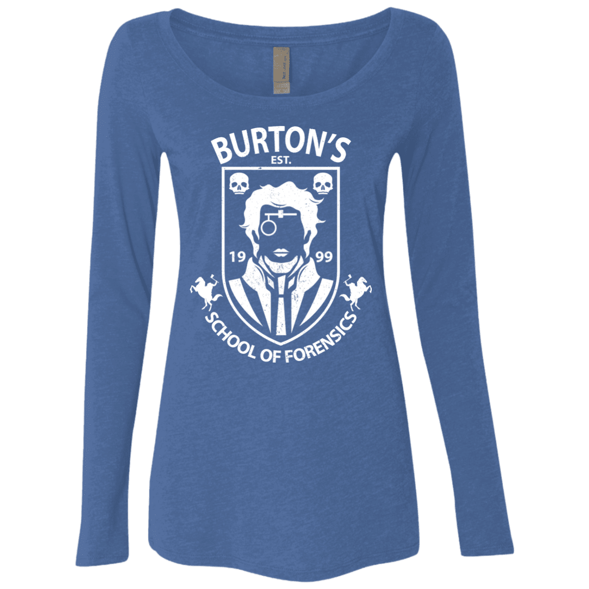 T-Shirts Vintage Royal / Small Burtons School of Forensics Women's Triblend Long Sleeve Shirt