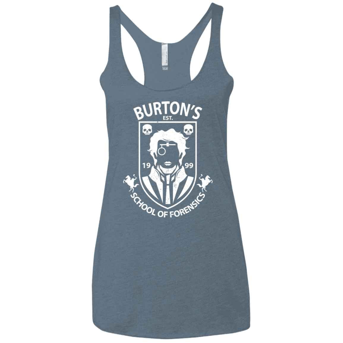 T-Shirts Indigo / X-Small Burtons School of Forensics Women's Triblend Racerback Tank