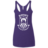 T-Shirts Purple / X-Small Burtons School of Forensics Women's Triblend Racerback Tank