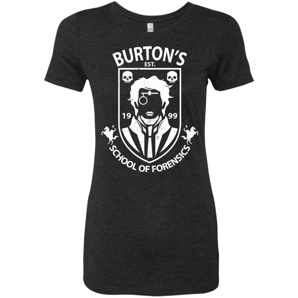 T-Shirts Vintage Black / Small Burtons School of Forensics Women's Triblend T-Shirt
